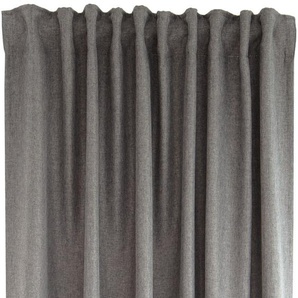 Vorhang HOMING RE-Allen Gardinen Gr. 245 cm, verdeckte Schlaufen, 140 cm, grau (kieselgrau) Verdeckte Schlaufen Fertigschal RE-Allen