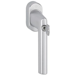 Hoppe - Fenstergriff Amsterdam 0400S/US9056 100NM Aluminium 32-42 mm F1 Aluminium silberfarben abschließbar Secu100® / Secustik® / VarioFit®