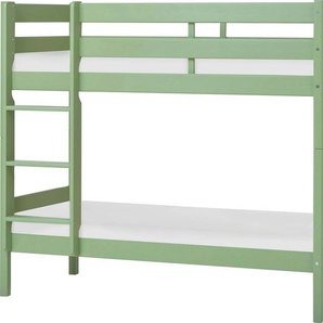Hoppekids Etagenbett ECO Comfort Kinderbett 90x200 oder 70x160 aus Massivholz in 4 Farben, TÜV, FSC und Nordisches Umweltzeichen – wahlweise mit Matratzen