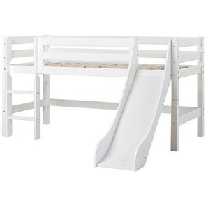 Hoppekids Halbhochbett ECO Luxury & Rutsche, Leiter gerade PRE-A13-1