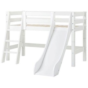 Hoppekids Halbhochbett ECO Luxury & Rutsche, Leiter schräg PRE-A12-3