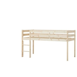 Hoppekids Halbhochbett   ¦ holzfarben ¦ Maße (cm): B: 96 H: 114