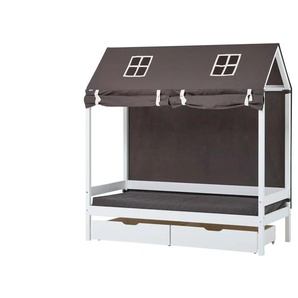 Hoppekids Hausbett-Vorhang 70x160 cm - grau - Materialmix - 70 cm - 0,3 cm | Möbel Kraft