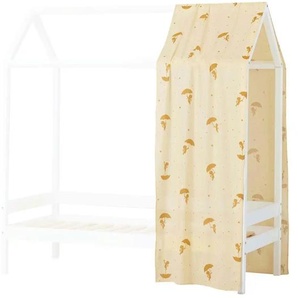 Hoppekids Hausbett-Vorhang 70x160 cm  Ole Lukoie ¦ gelb ¦ Maße (cm): B: 65 H: 190