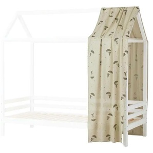 Hoppekids Hausbett-Vorhang 90x200 cm Ole Lukoie ¦ grün ¦ Maße (cm): B: 98 H: 195