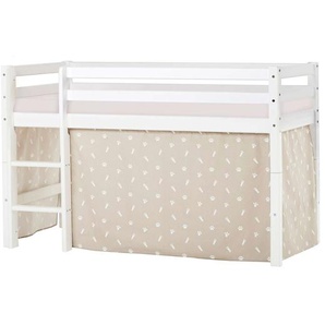 Hoppekids Hochbett »ECO Dream, Kinderbett, Spielbett, Halbhohes Bett aus Massivholz«, inkl. Vorhang-Set Creator, Bettgröße & Matratze wählbar