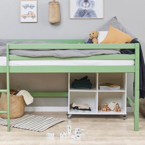 Hoppekids Hochbett ECO Dream MY COLOR (Set, Bett) 90x200, umbaubar in Einzelbett, 4 Farben