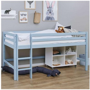 Hoppekids Hochbett ECO Dream MY COLOR (Set, Bett) 90x200, umbaubar in Einzelbett, 4 Farben