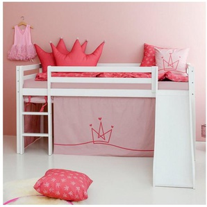 Hoppekids Hochbett «Princess» Rutsche & Vorhang Rosa und viel Auswahl