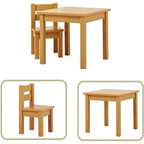 Hoppekids Kindersitzgruppe MADS Kindersitzgruppe, (Set, 2-tlg., 1 Tisch, 1 Stuhl), in vielen Farben, mit einem Stuhl
