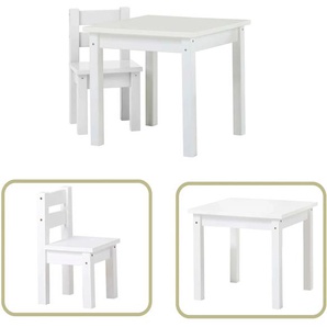 Hoppekids Kindersitzgruppe »MADS Kindersitzgruppe«, (Set, 2 tlg., 1 Tisch, 1 Stuhl), in vielen Farben, mit einem Stuhl