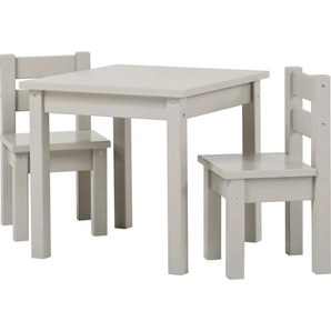 Hoppekids Kindersitzgruppe »MADS Kindersitzgruppe«, (Set, 3 tlg., 1 Tisch, 2 Stühle), in vielen Farben, mit zwei Stühlen