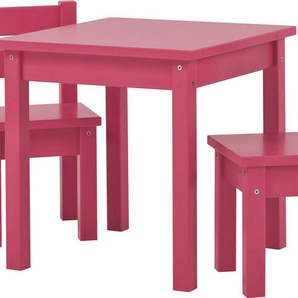 Hoppekids Kindersitzgruppe MADS Kindersitzgruppe, (Set, 3-tlg., 1 Tisch, 2 Stühle), in vielen Farben, mit zwei Stühlen