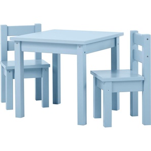 Kindersitzgruppe HOPPEKIDS MADS Kindersitzgruppe Sitzmöbel-Sets blau Baby Kinder Sitzgruppen in vielen Farben, mit drei Stühlen