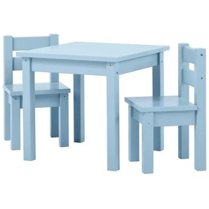 Hoppekids Sitzgruppe 3er-Set - blau - Materialmix - 28 cm - 50 cm | Möbel Kraft