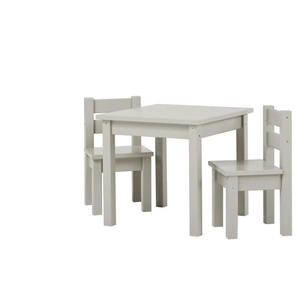 Hoppekids Sitzgruppe 3er-Set  Mads ¦ grau ¦ Maße (cm): B: 28 H: 50