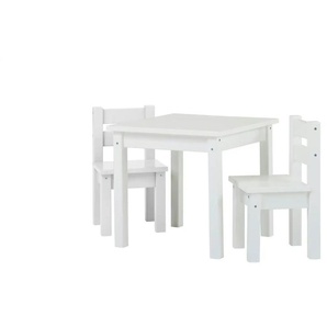 Hoppekids Sitzgruppe 3er-Set  Mads ¦ weiß ¦ Maße (cm): B: 28 H: 50