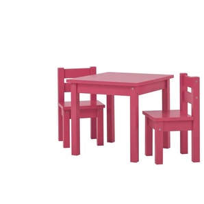 Hoppekids Sitzgruppe 3er-Set - rosa/pink - Materialmix - 28 cm - 50 cm | Möbel Kraft