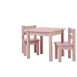 Hoppekids Sitzgruppe 3er-Set - rosa/pink - Materialmix - 28 cm - 50 cm | Möbel Kraft