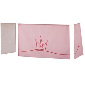 Hoppekids Vorhang für Spielbett 70x160  Princess ¦ rosa/pink ¦ Maße (cm): B: 300 H: 72