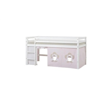 Hoppekids Vorhang für Spielbett 90x200  Fairytale Flower ¦ rosa/pink ¦ Maße (cm): B: 380 H: 72