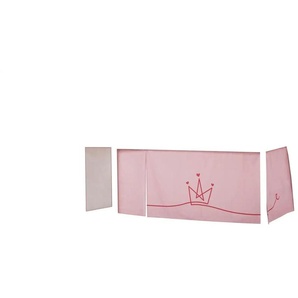 Hoppekids Vorhang für Spielbett 90x200 Princess ¦ rosa/pink ¦ Maße (cm): B: 380 H: 72