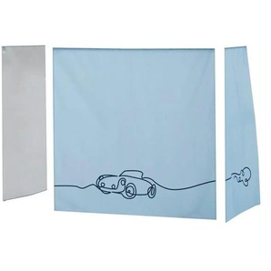 Hoppekids Vorhang Mittelhochbett 70x160  Cars ¦ blau ¦ Maße (cm): B: 300 H: 108