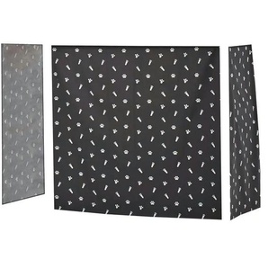 Hoppekids Vorhang Mittelhochbett 70x160  Pets ¦ grau ¦ Maße (cm): B: 300 H: 108