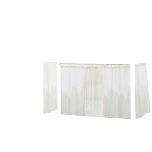 Hoppekids Vorhang Mittelhochbett 90x200 - creme - Materialmix - 380 cm - 108 cm | Möbel Kraft