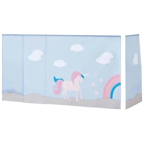 Hoppekids Vorhang Mittelhochbett 90x200  Unicorn ¦ mehrfarbig ¦ Maße (cm): B: 380 H: 108