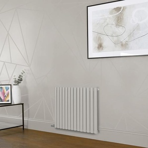 Horizontaler Design Heizkörper, Elektrisch, H 635mm - Weiß (Pearl White) - Revive Hudson Reed