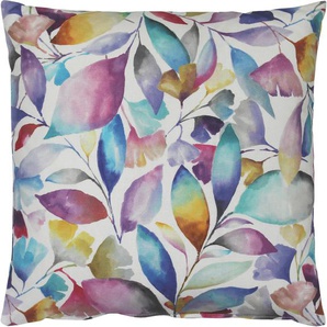 Kissenhülle HOSSNER - HOMECOLLECTION 32647 Skopje Kissenbezüge Gr. B/L: 50 cm x 50 cm, 1 St., Baumwolle, bunt (blau, gelb, rot, rosa, bunt) Kissenbezüge gemustert
