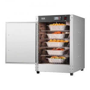 Hot Box Speisenwärmer 5-stufiger Imbisswärmer mit Wasserschale & 5 Pfannen & Einzeltür & verstellbaren Ablagen, Speisenwärmerschrank aus Edelstahl, Aufbewahrung von Pizza Restaurant XXSPBWJ5CBTM0I6VPV2