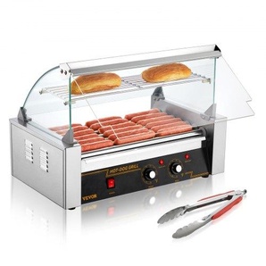 Hot Dog Maker Hot Dog Grill Hotdog Rollen Grill Edelstahl 7 Rollen 1,4kW GDSKCJG71400WJJY2V2