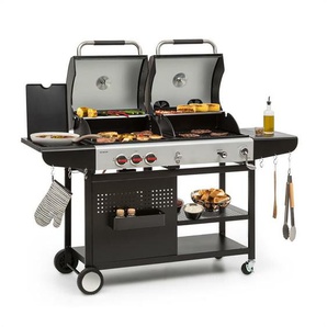 Hot & Hot Gasgrill 8,5kW 3 Brenner höhenverstellbar schwarz - Klarstein