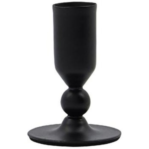House Doctor Folk Kerzenständer - schwarze antike - Höhe: 7 cm - Ø 5 cm