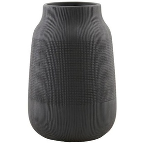 House Doctor Groove Vase - schwarz - Höhe 22 cm - Ø 15 cm