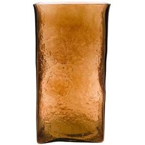 House Doctor Square Vase - amber - 16 x 16 x 30 cm
