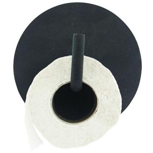 House Doctor Text Toilettenpapierhalter - schwarz - Höhe 12,5 cm - Ø 13 cm
