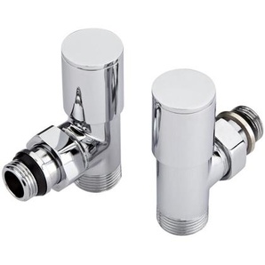 Hudson Reed - Verchromte Heizkörperventile mit wählbaren Adaptern