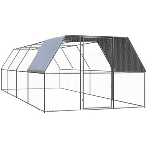Hühnerkäfig 3x8x2 m Verzinkter Stahl