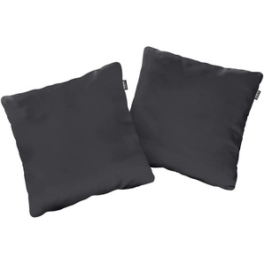 Dekokissen HÜLSTA SOFA hs.480 Dekokissen_Sitzkissen_Kissenhüllen Gr. B/L: 40 cm x 40 cm, 1 St., Leder, schwarz (schwarz, unifarben) Deko-Kissen Sofa-Zubehör Dekokissen uni Kopfkissen wahlweise in Stoff oder Leder, drei Größen