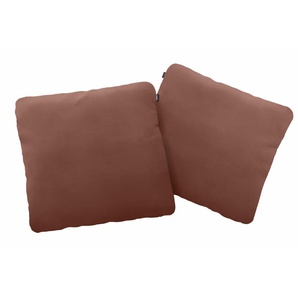 Dekokissen HÜLSTA SOFA hs.480 Dekokissen_Sitzkissen_Kissenhüllen Gr. B/L: 60 cm x 60 cm, 1 St., Leder, braun (braun, unifarben) Dekokissen uni wahlweise in Stoff oder Leder, drei Größen