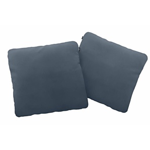 Dekokissen HÜLSTA SOFA hs.480 Dekokissen_Sitzkissen_Kissenhüllen Gr. B/L: 60 cm x 60 cm, 1 St., blau (blaugrau, unifarben) Dekokissen uni wahlweise in Stoff oder Leder, drei Größen