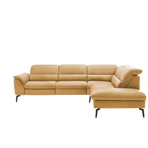 Hukla Ecksofa  Luisa ¦ gelb ¦ Maße (cm): B: 298 H: 106 T: 258.0