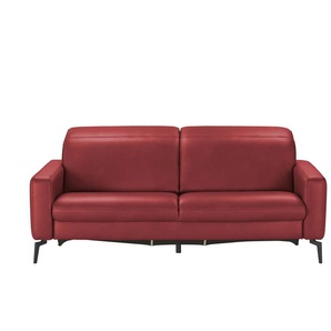 Hukla Einzelsofa  Jona ¦ rot ¦ Maße (cm): B: 214 H: 88 T: 124.0