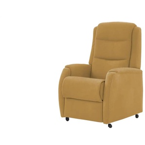 Hukla Fernsehsessel auf Rollen Max ¦ gelb ¦ Maße (cm): B: 72 H: 109 T: 82.0