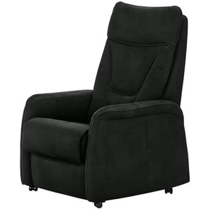 Hukla Fernsehsessel Mikrofaser Manuel ¦ schwarz ¦ Maße (cm): B: 78 H: 108 T: 90.0