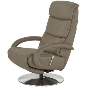 Hukla Leder-Relaxsessel  Florian ¦ braun ¦ Maße (cm): B: 73 H: 109 T: 91.0