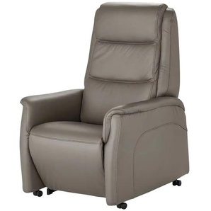 Hukla Ledersessel Dean - grau - Materialmix - 70 cm - 107 cm - cm 88,0 | Möbel Kraft